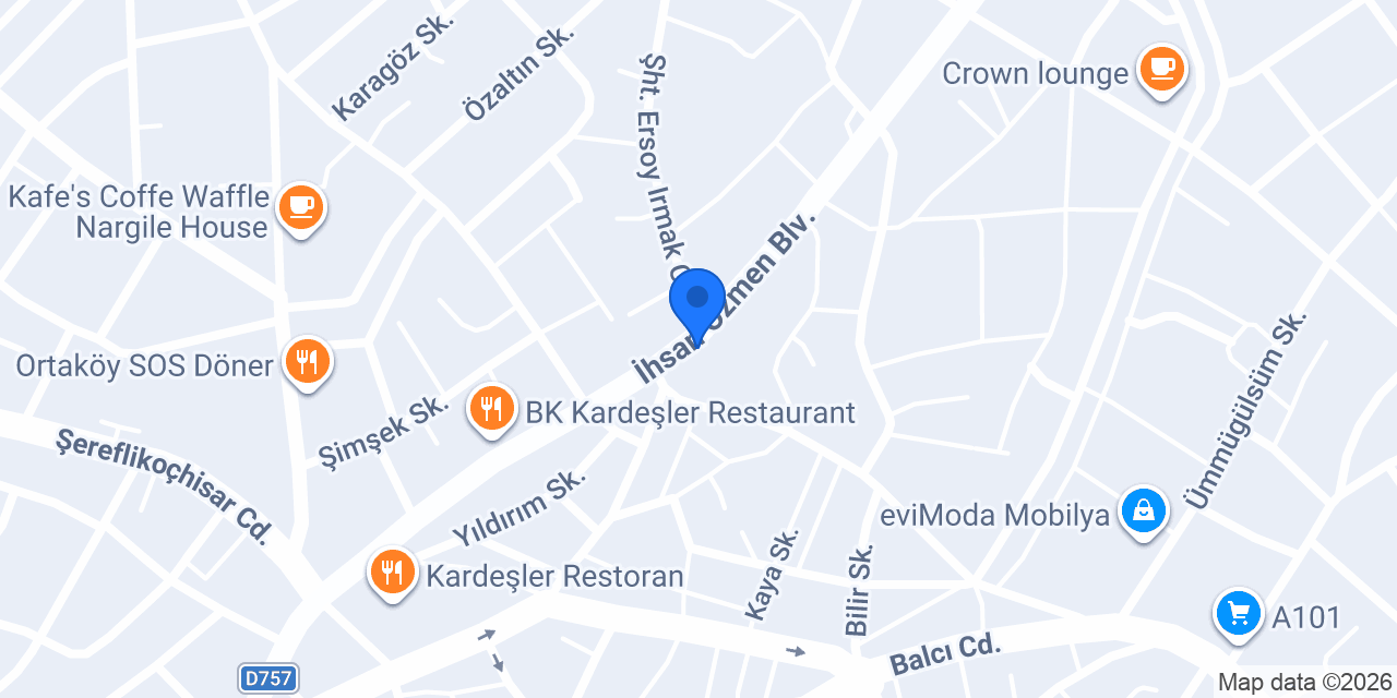 Maydonoz Döner Aksaray Ortaköy konumu