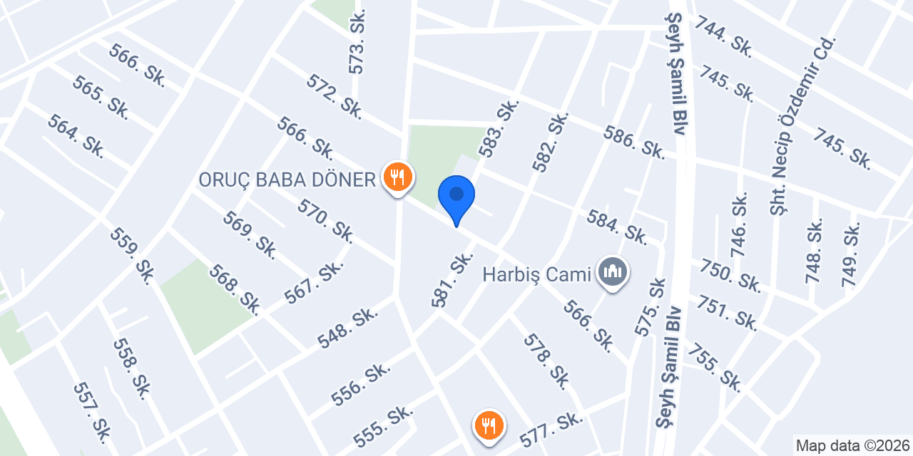 Merkez Aile Sağlığı Merkezi konumu