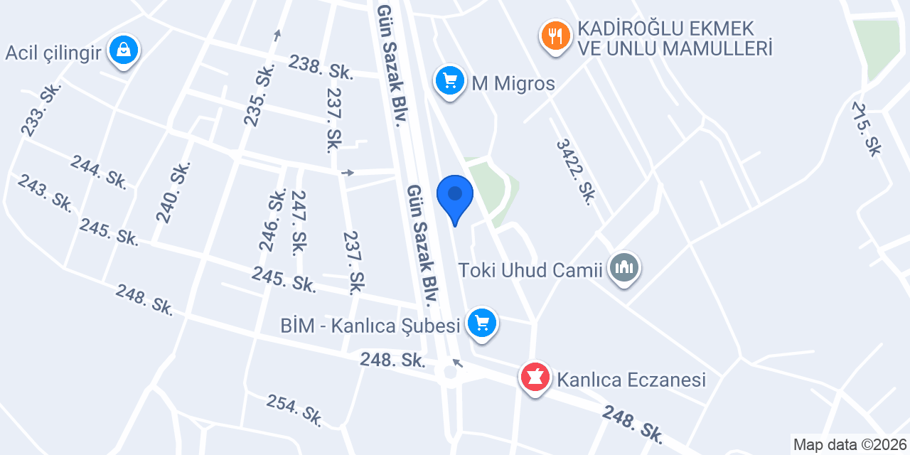 MEVSİM MARKETLER konumu