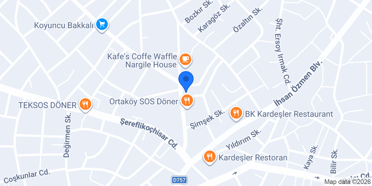 İnci Dondurma konumu