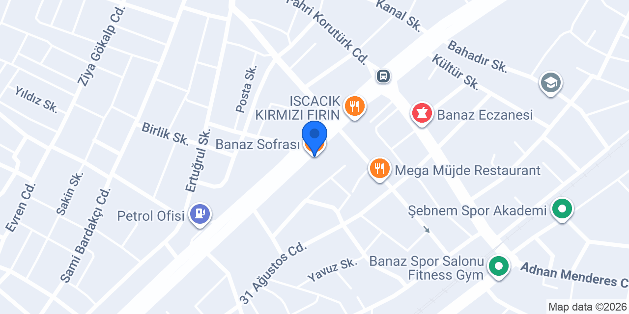 Banaz Sofrası konumu
