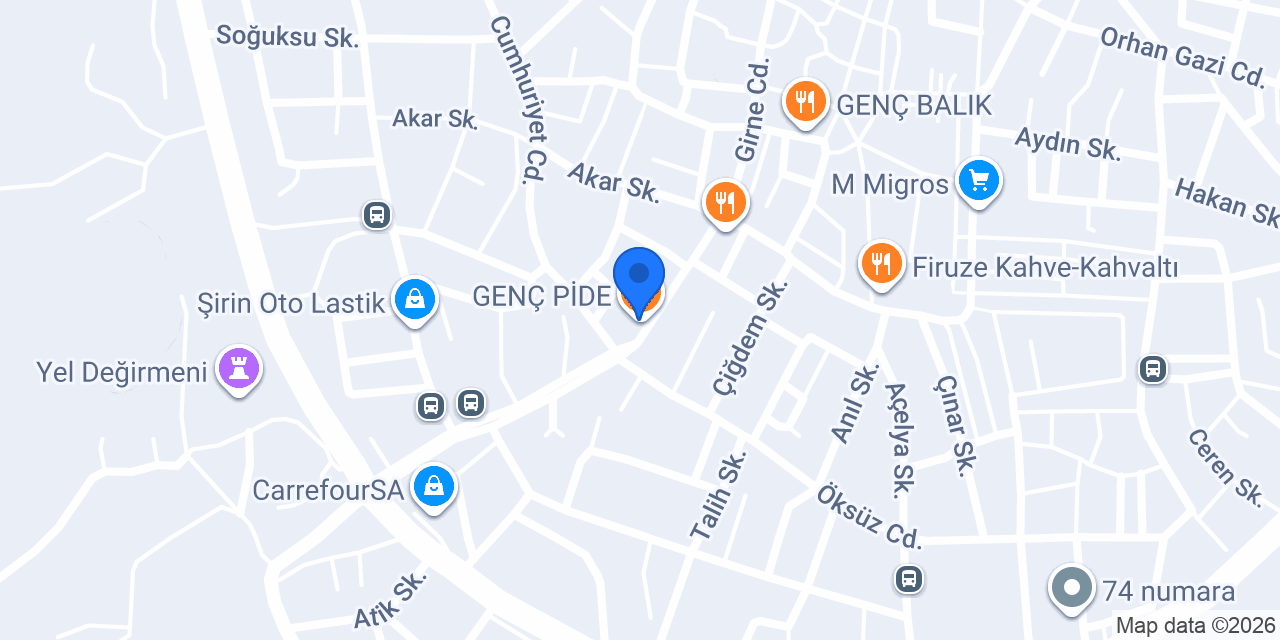 GENÇ PİDE konumu