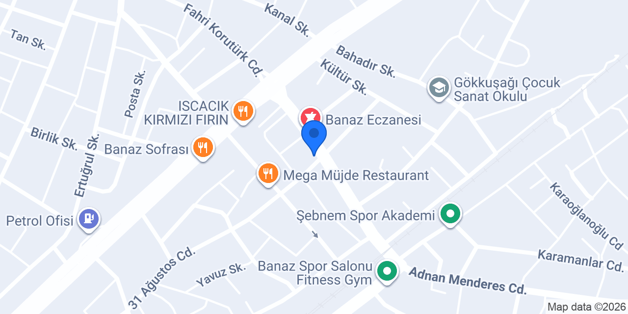 Mega Müjde Pastanesi konumu