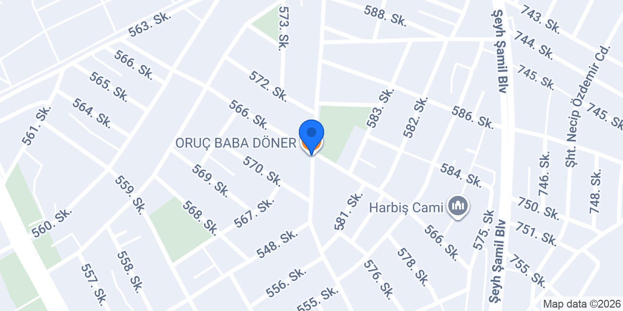 ORUÇ BABA DÖNER konumu