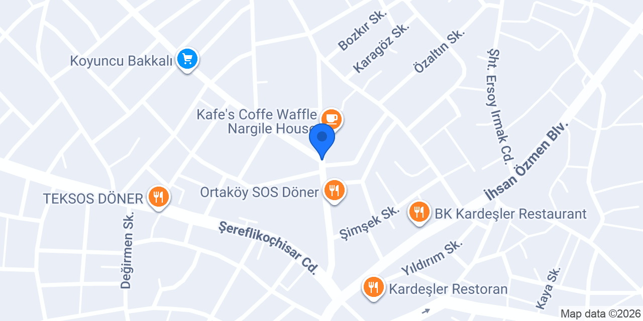 Aras Kargo Ortaköy Şubesi konumu