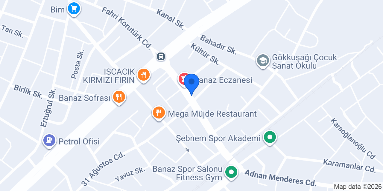 Burçin Kırtasiye konumu