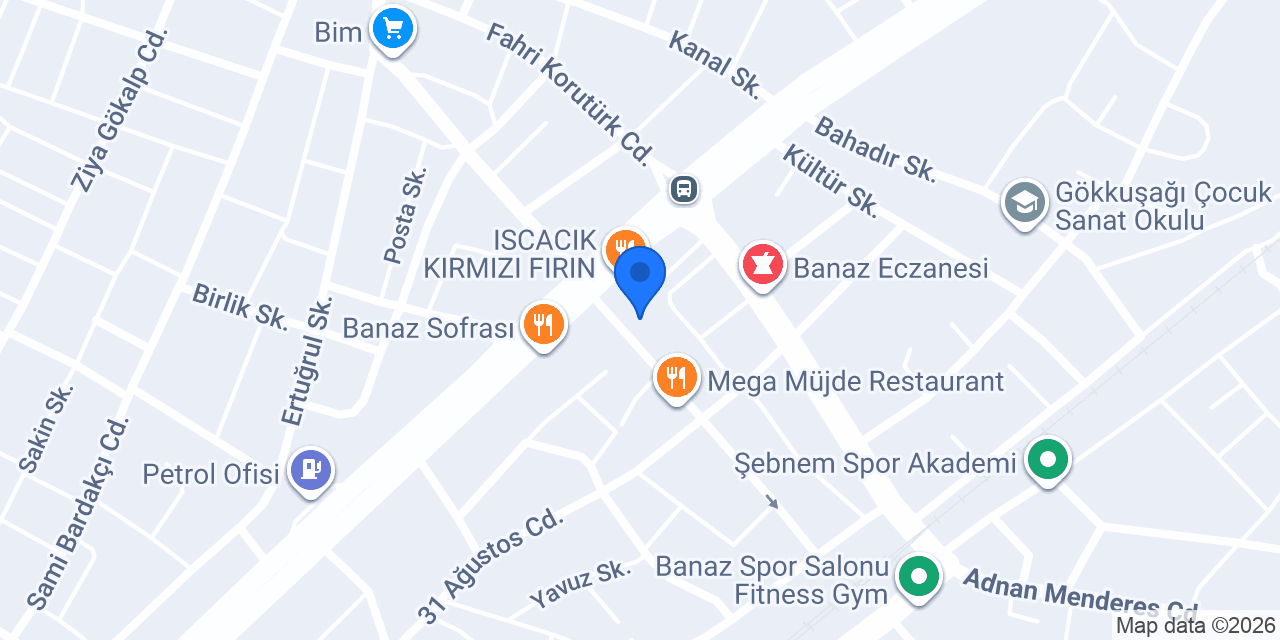 Banaz Taksi konumu