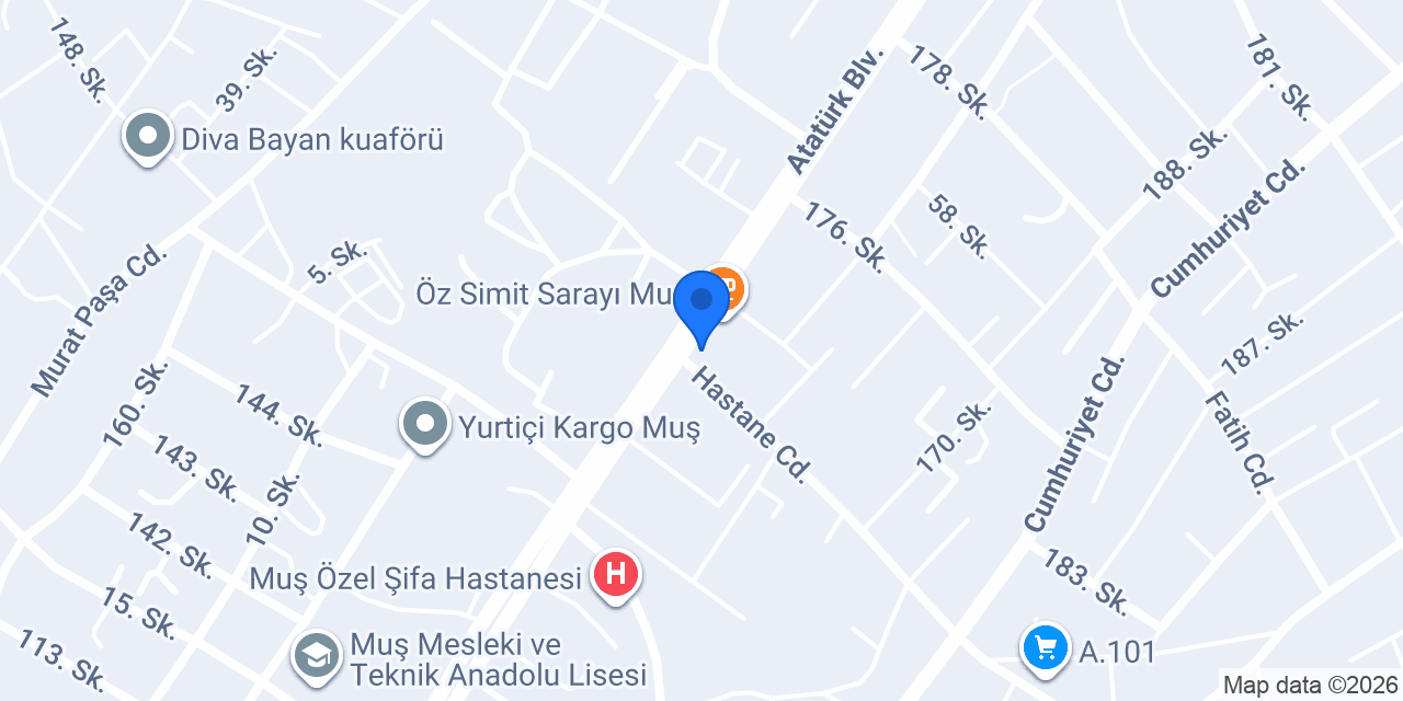 HOCAOĞLU DÖNER (MUŞ) konumu