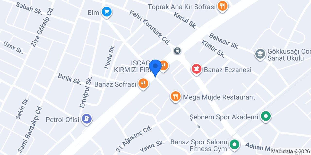Banaz Taksi konumu