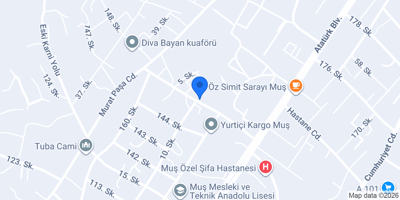Tekin Döner konumu