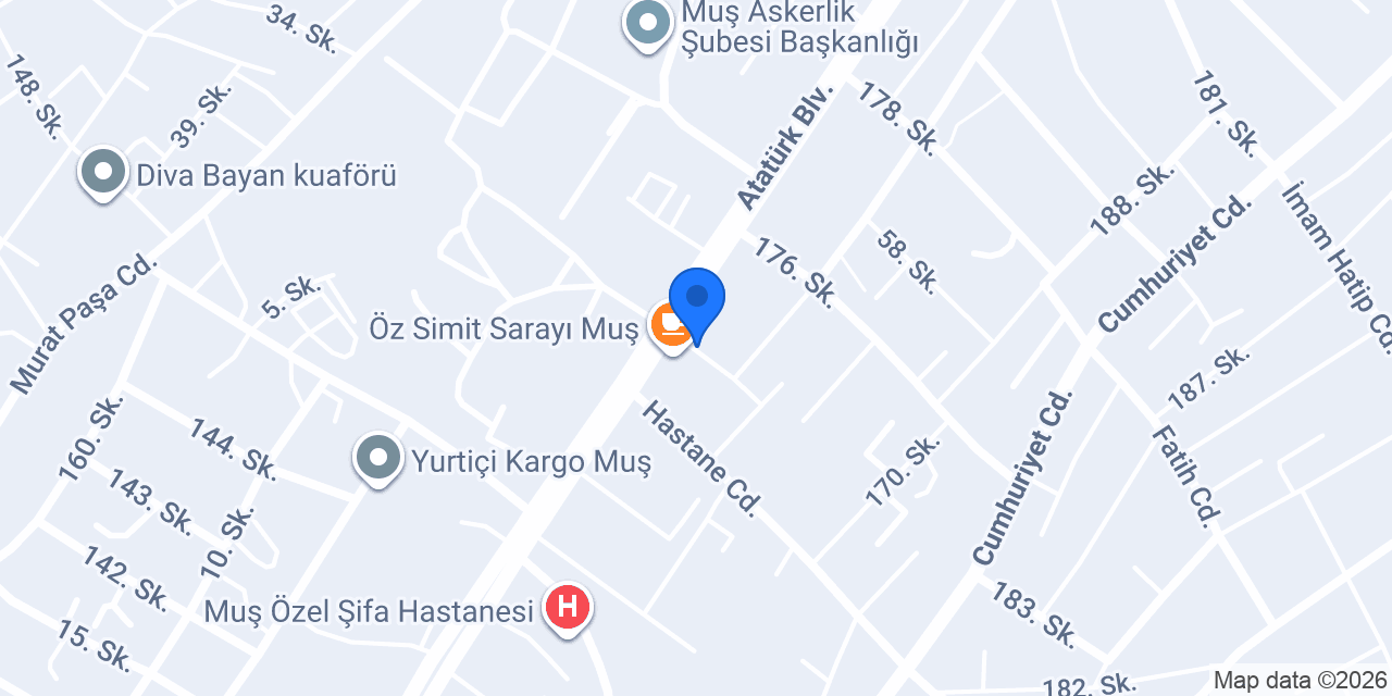 Muş Çiçekçilik ( Orkide Çiçekçilik ) konumu