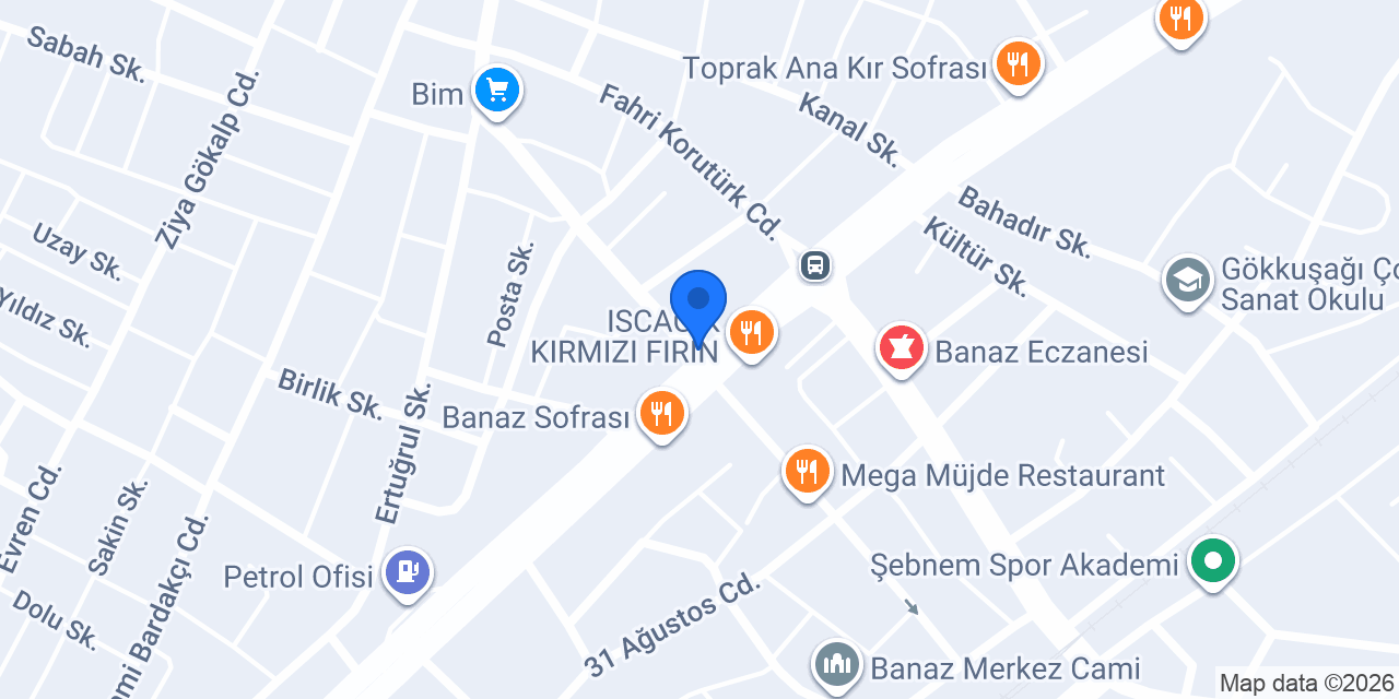 BANAZ DÖRTYOL CAN TAKSİ konumu