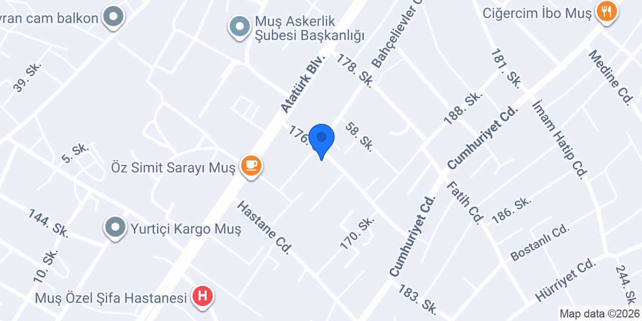 BİZİM DÖNER konumu