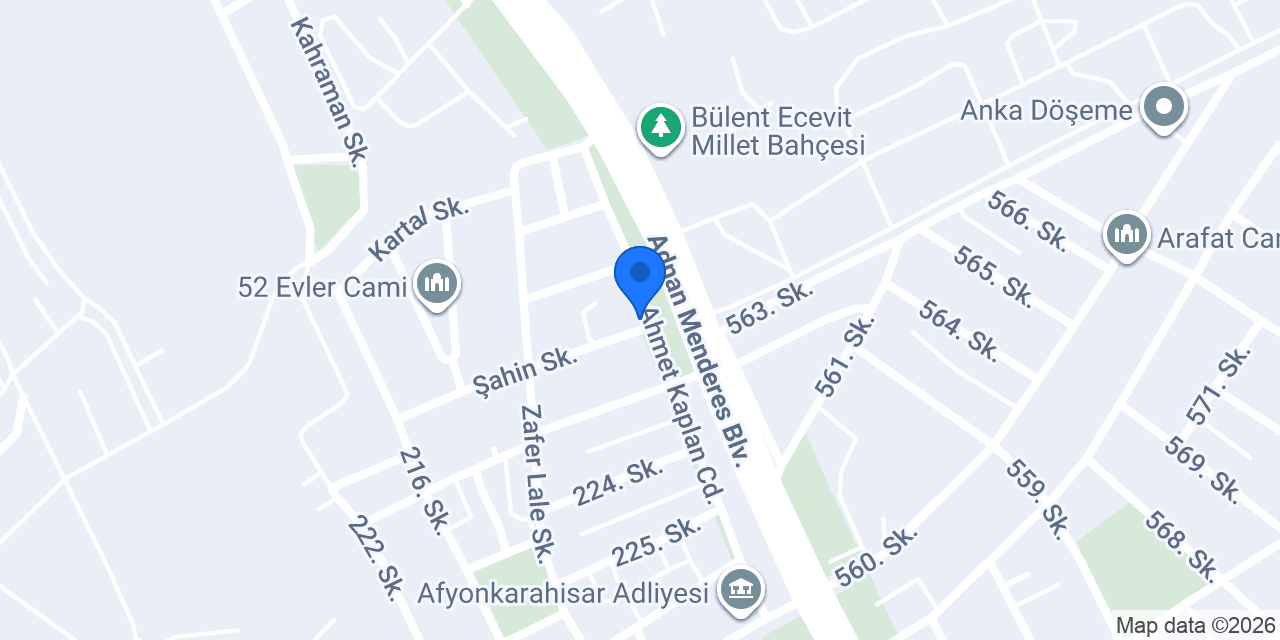 Özgür Kitabevi konumu