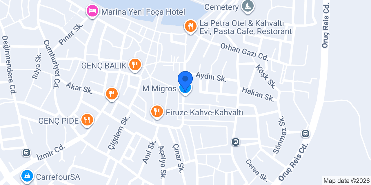 Yenifocali Veli Usta konumu