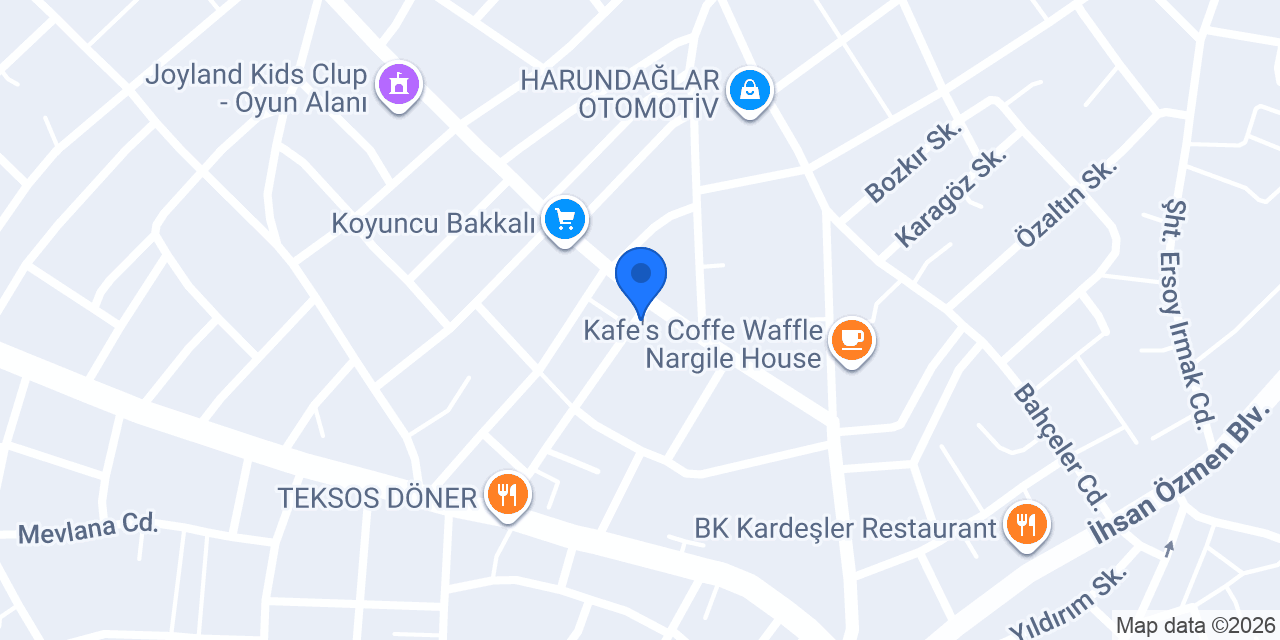 Karadeniz mobilya Güven Yılmaz konumu