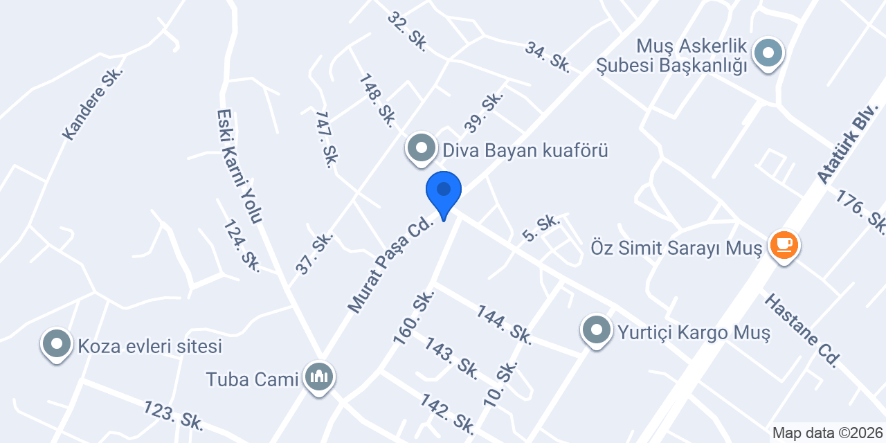 Koçbey Çiçekçilik konumu