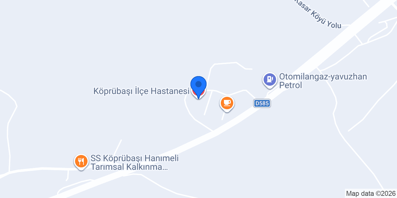 Köprübaşı İlçe Hastanesi konumu