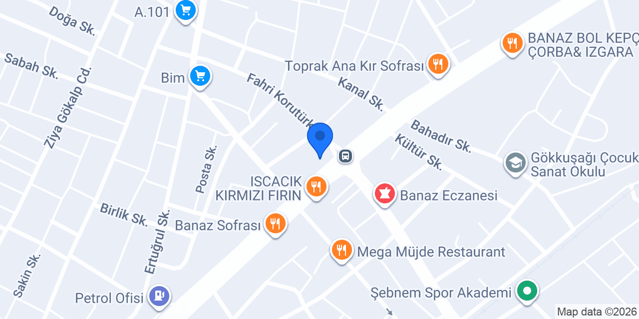 Gülener AVM konumu