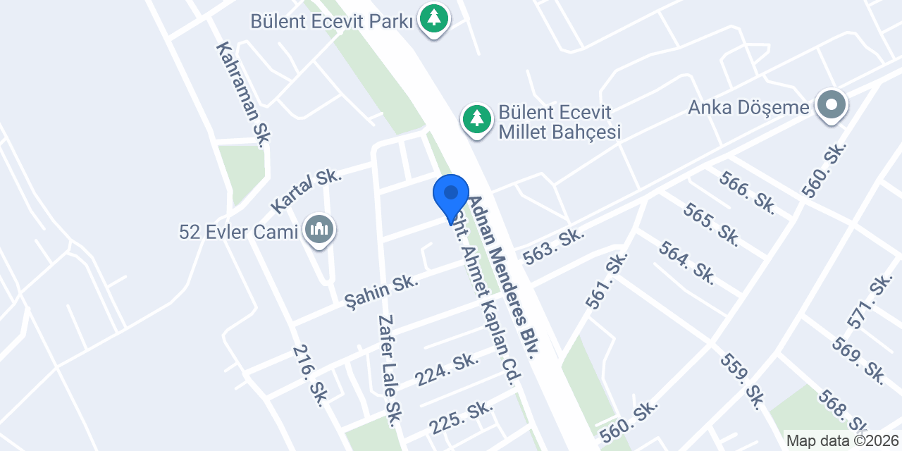 Sinada Kitabevi Yayınevi konumu