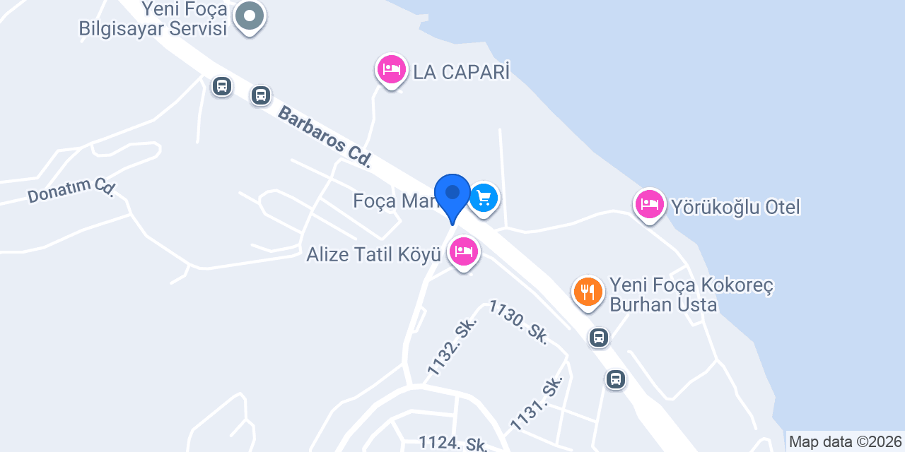Element Ege Yenifoça konumu
