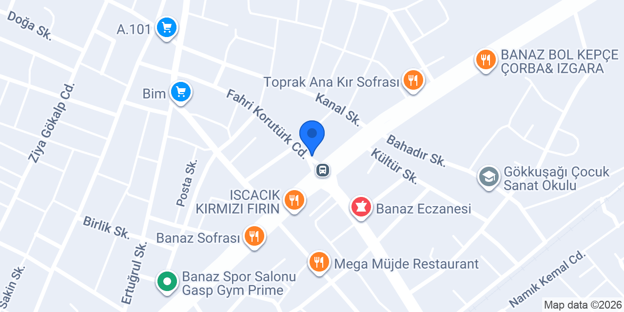YAVUZ Veteriner Muayenehanesi konumu