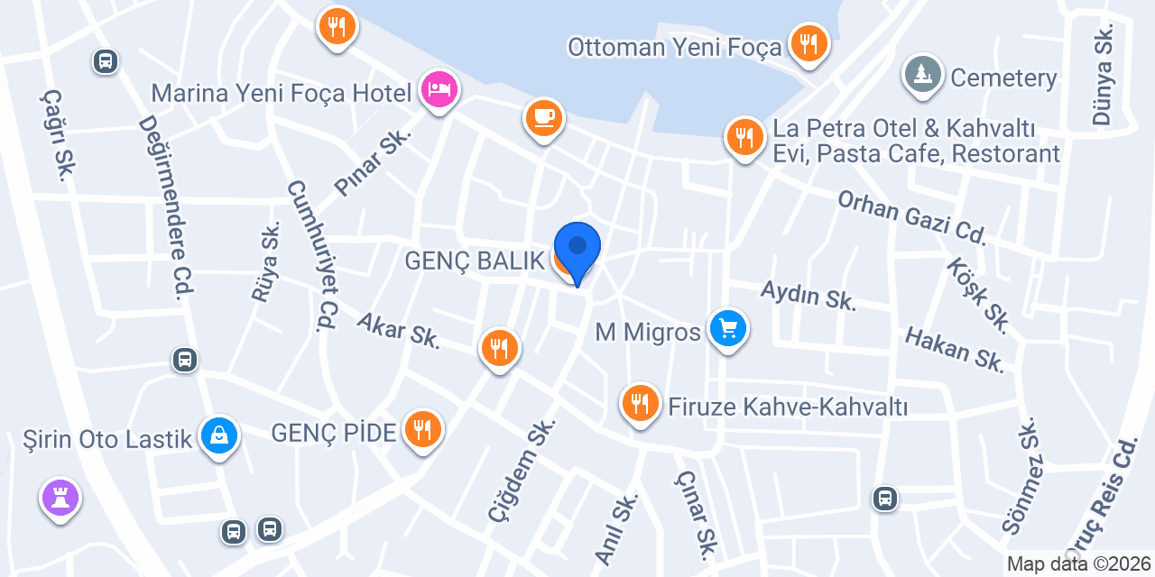 Foça teknik konumu