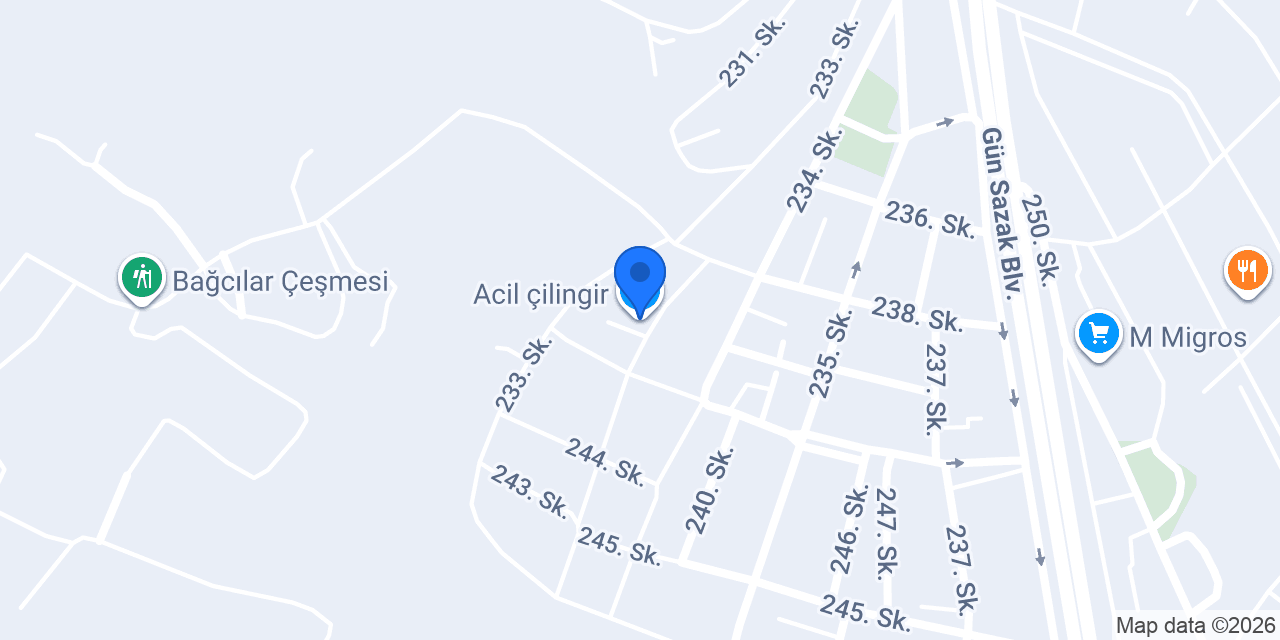 Acil çilingir konumu