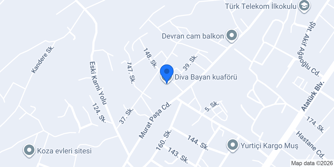 Diva Bayan kuaförü konumu