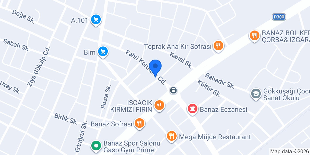 Akyüz Oto konumu
