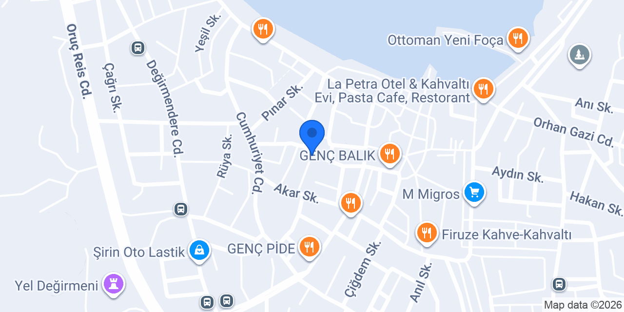Foça Veteriner Kliniği konumu