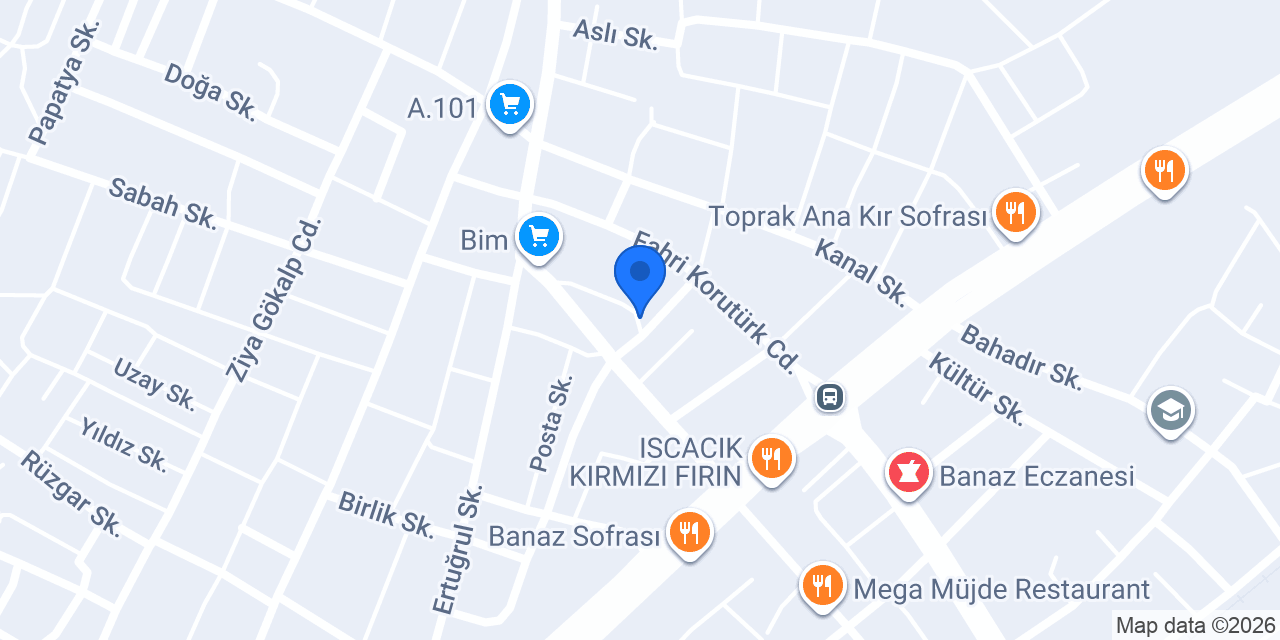 Mustafa Özmen Veteriner Kliniği konumu