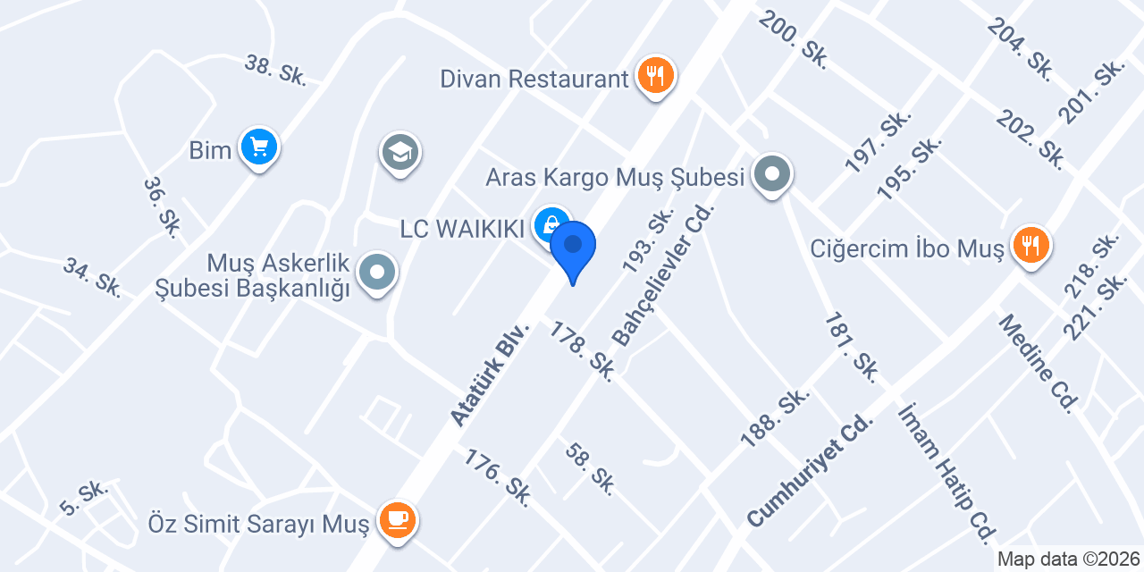 Durak Fast Food konumu