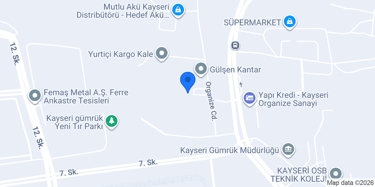 Alta Laboratuvar Kayseri konumu
