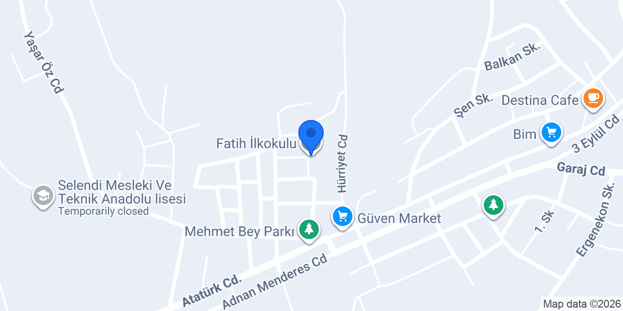 Fatih İlkokulu konumu