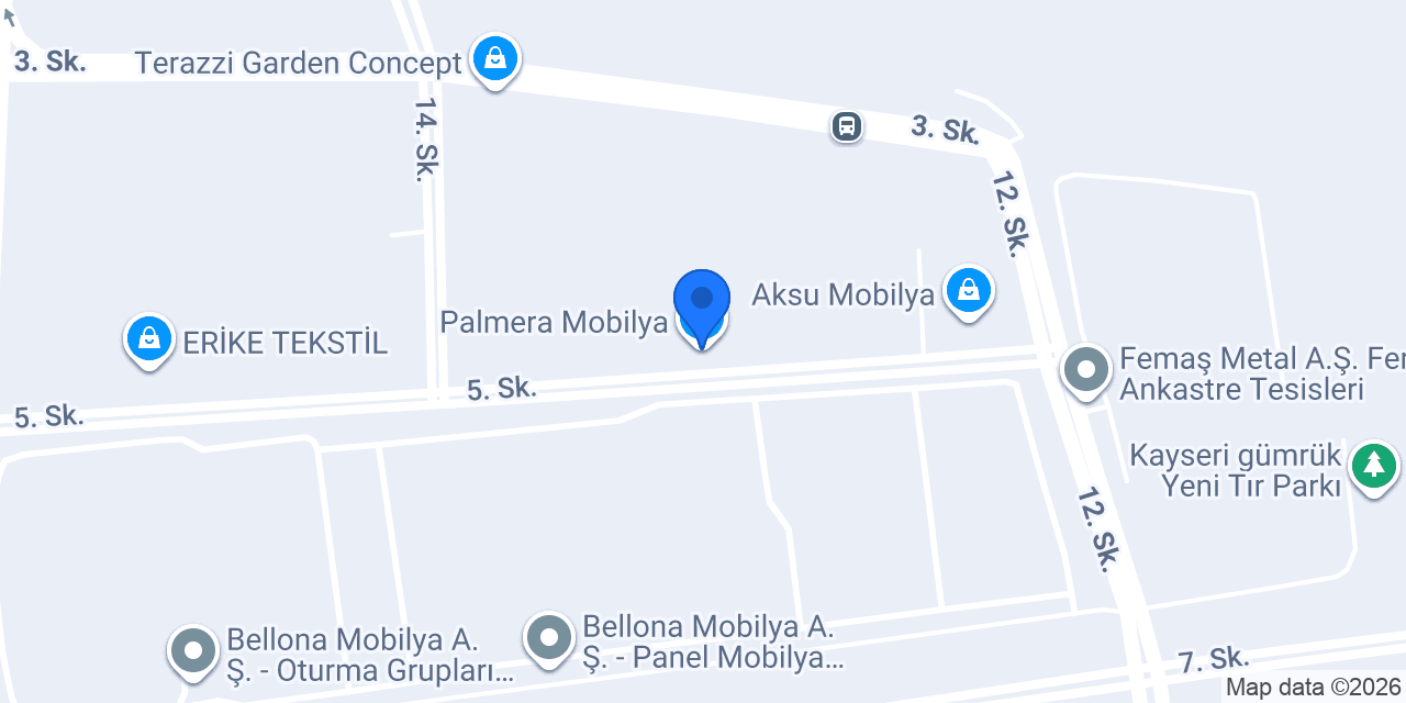Palmera Mobilya konumu