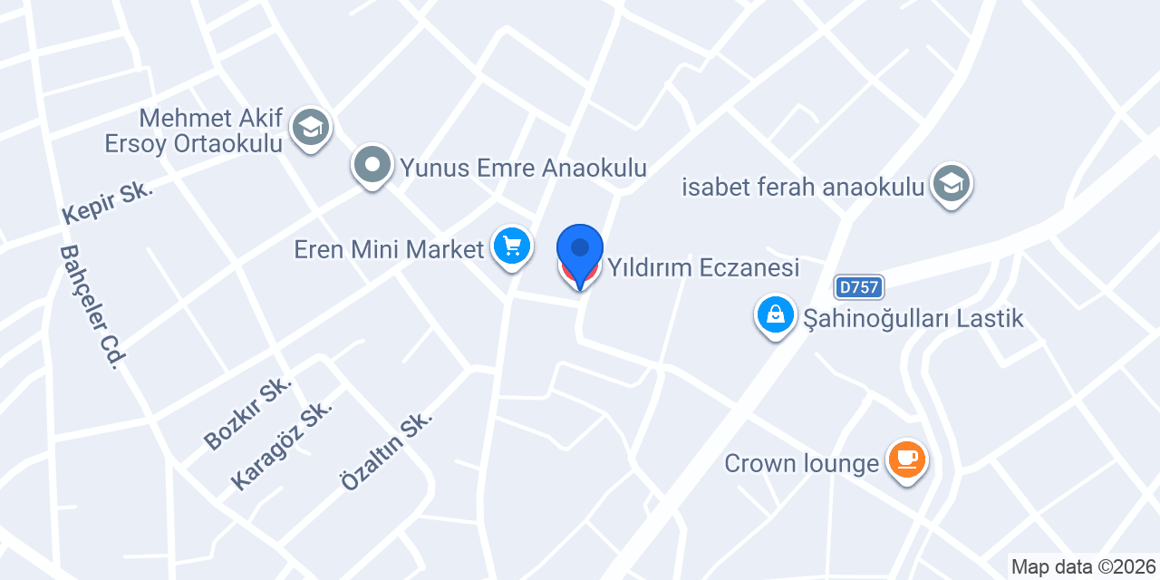 Yıldırım Eczanesi konumu