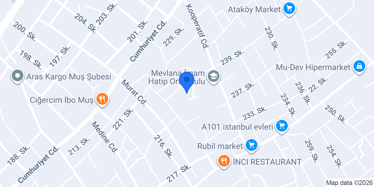 Eko İnşaat İlkokulu konumu