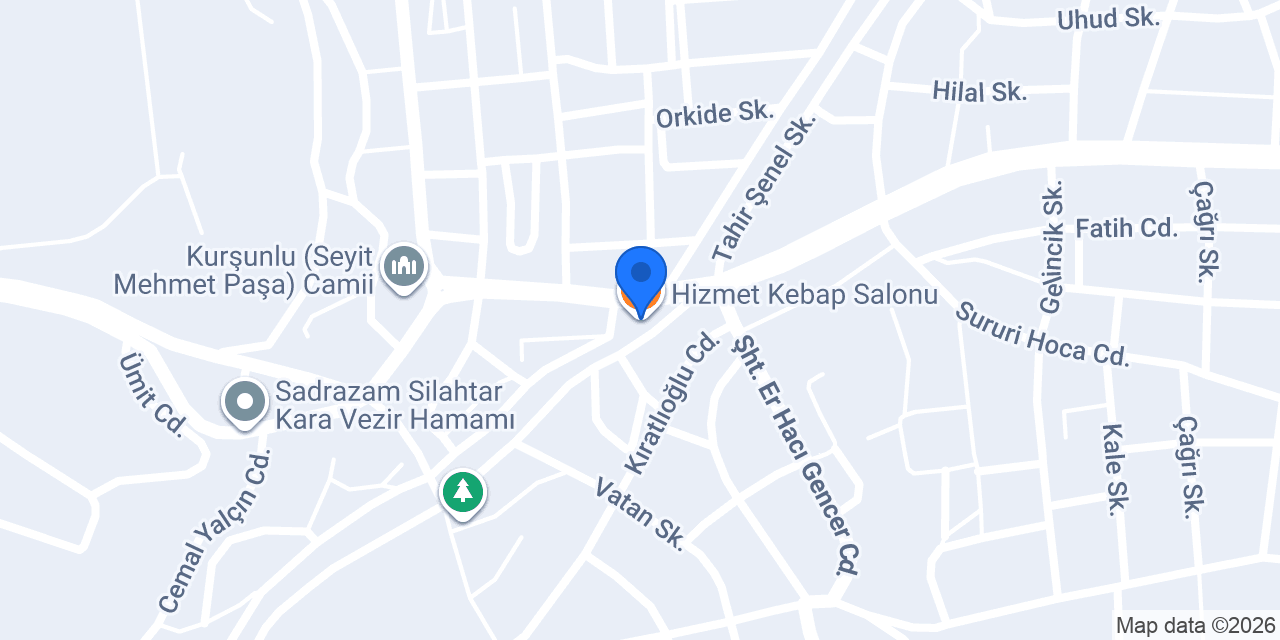 Hizmet Kebap Salonu konumu