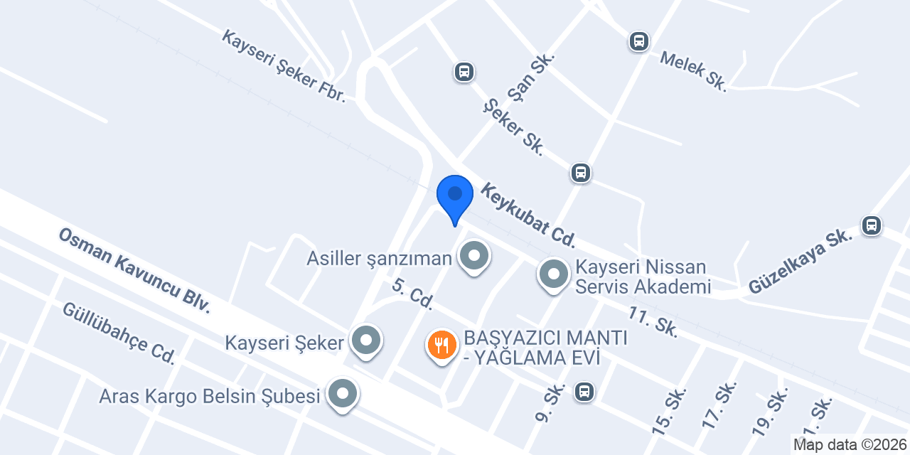 Mert iş makinaları konumu