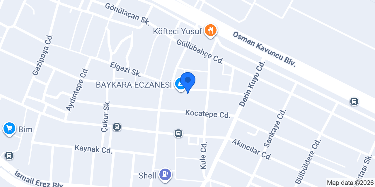 Şeker Eczanesi konumu