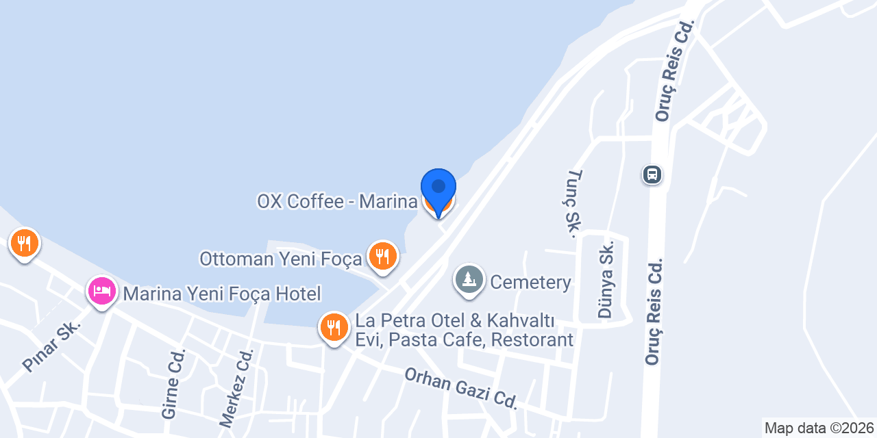 OX Coffee - Marina konumu