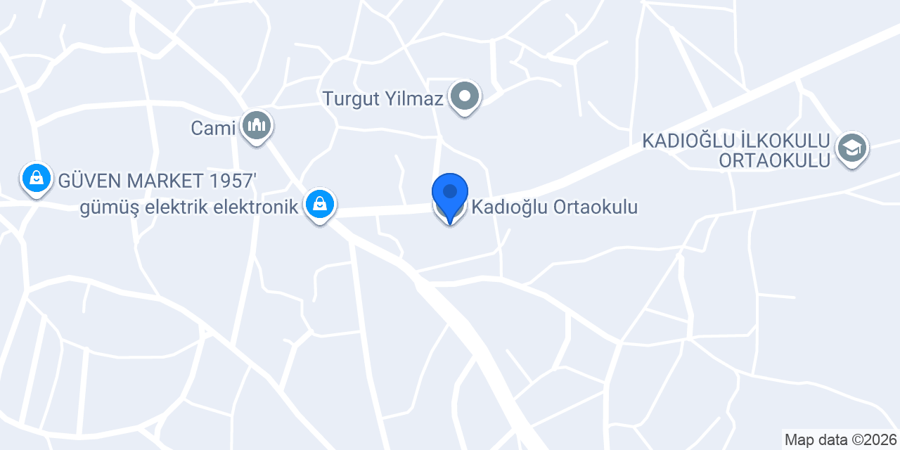 Kadıoğlu Ortaokulu konumu