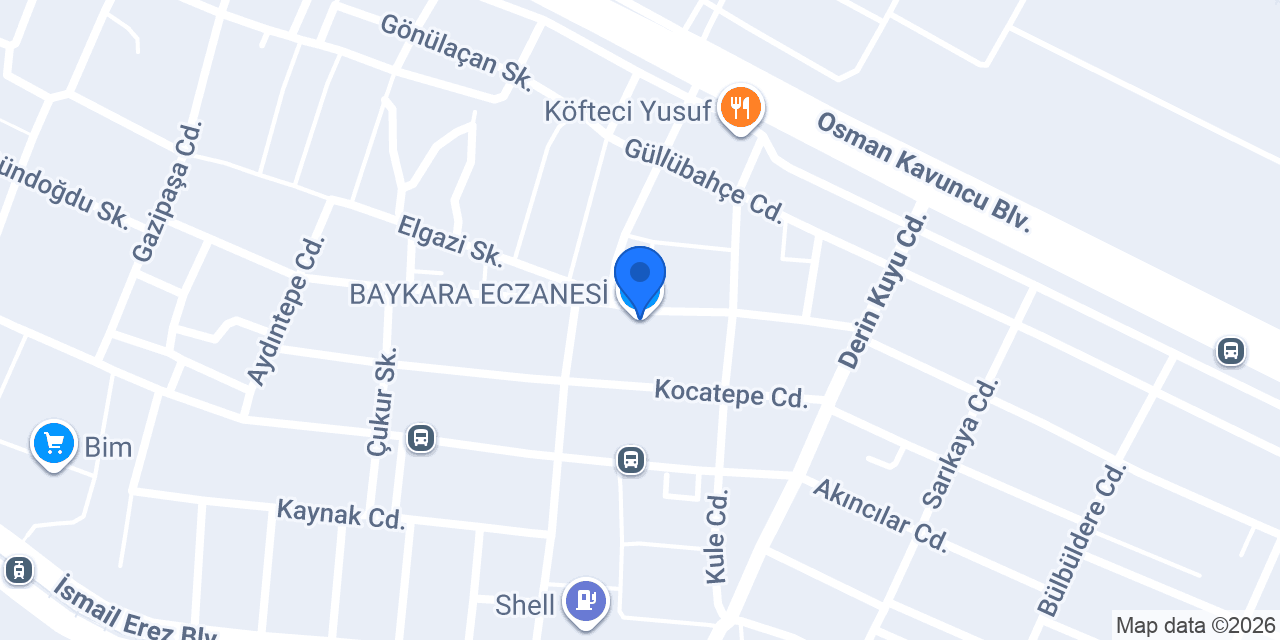 BAYKARA ECZANESİ konumu