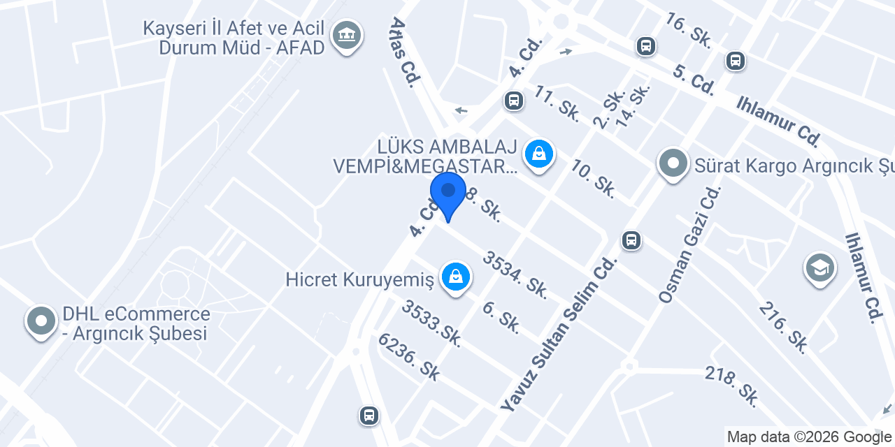 YABA TİCARET KAYSERİ konumu