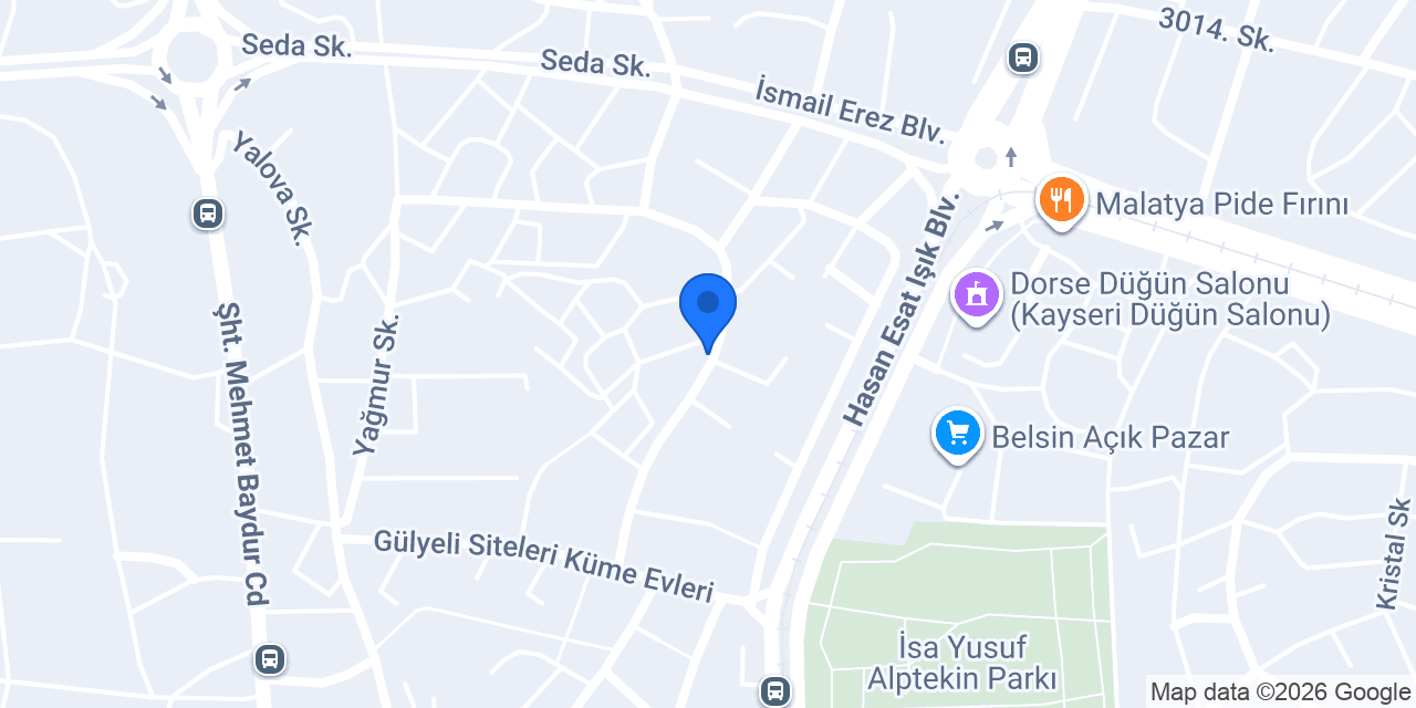 Fırın Kayseri konumu