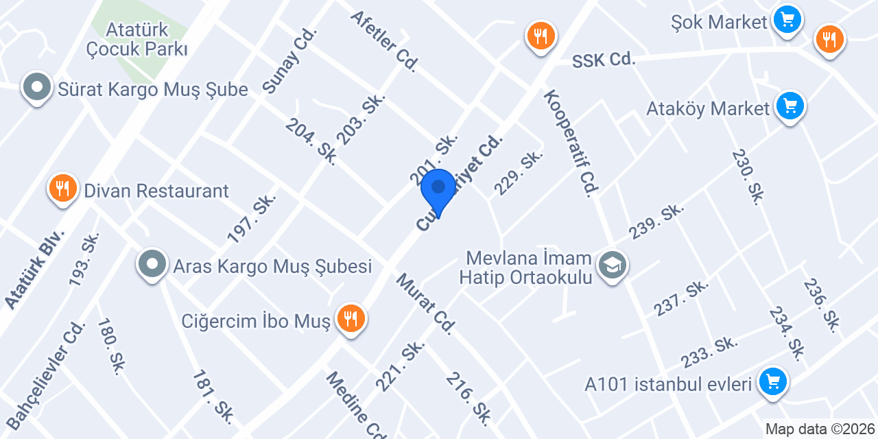 Hayat Su konumu