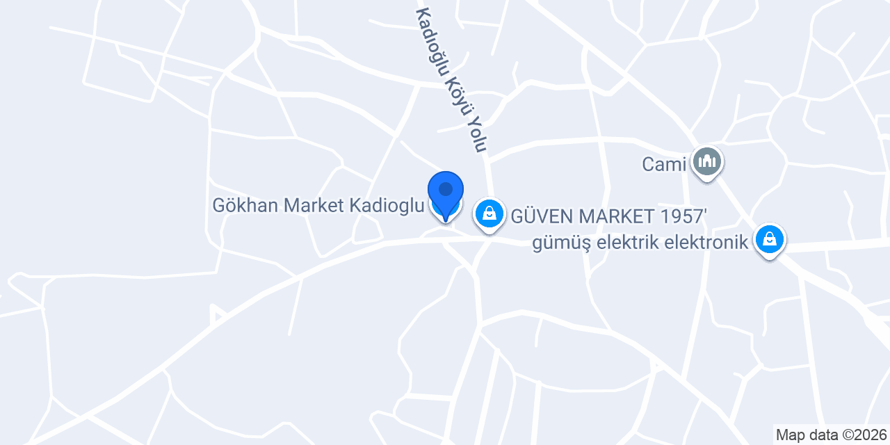 Gökhan Market Kadioglu konumu
