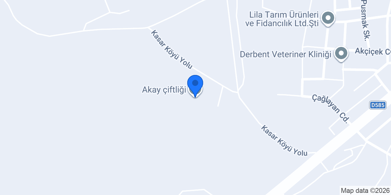 Akay çiftliği konumu