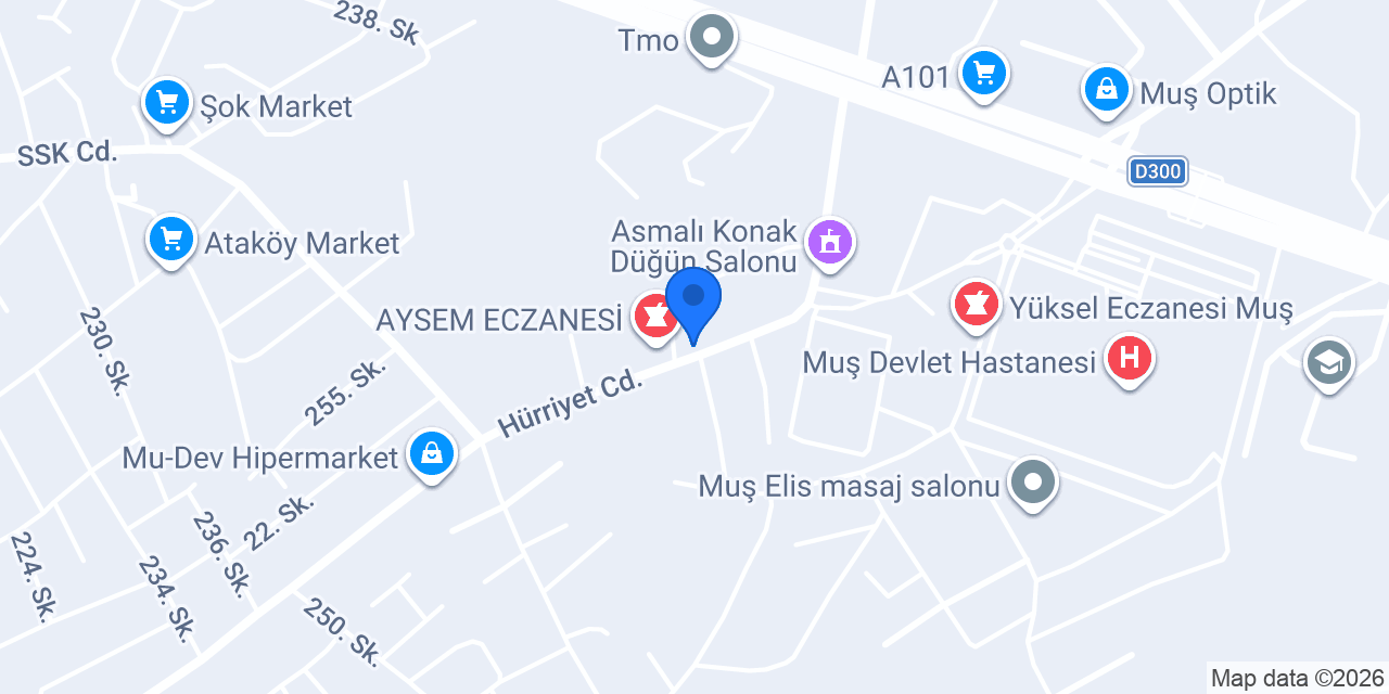 HİSAR ECZANESİ konumu